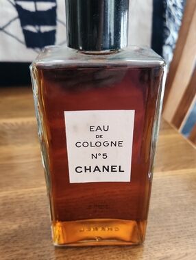 CHANEL No. 5 Eau de Cologne Amber Glass Bottle 16 Oz.